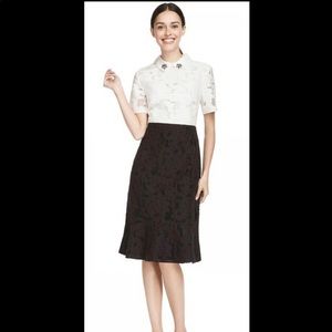 Draper James Colorblock Lace Cocktail Dress